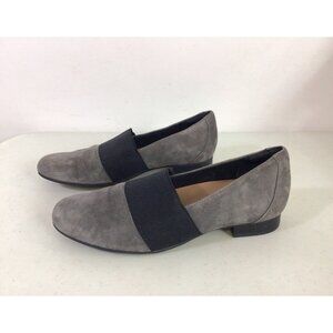 Clarks Gray Suede Shoes Flats Womens 7.5
